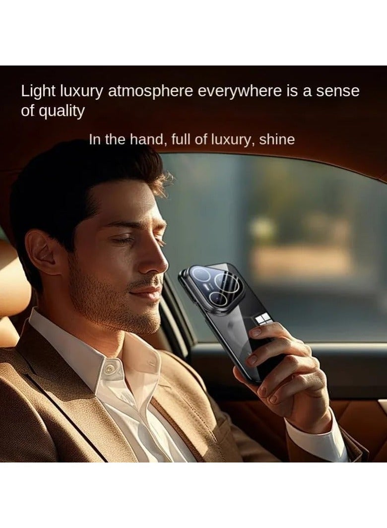 general Huawei Pura 80 Pro/Pro+ 5G Transparent Magnetic Protective Case [Wireless Charging Supported] Metal Camera Mount with Lens Protector, Electroplated Transparent Shock-Absorbing Cover - Image 4