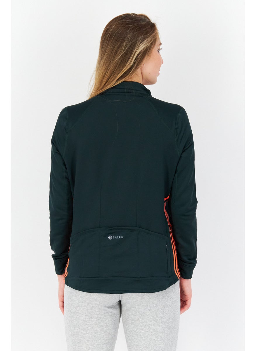 Adidas - Women Sportswear Fit Cycling Sweatshirt, Green - Image 1