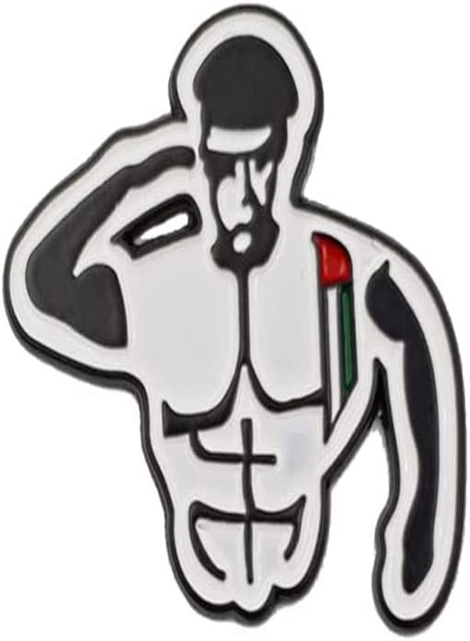 RKN UAE Army Salute and Tribute Design 2D Sticker Badge Metal 3.5 cm - Image 4
