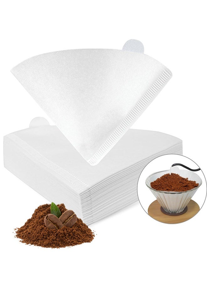 100 قطعة فلتر ورق القهوة V60 الحجم 02 أبيض - Image 2