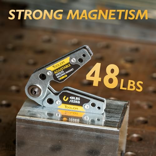 TOOLIOM Adjustable Angle 20°-200° Welding Magnets,Magnetic Pull Force 48 LBs Welding Holder Welding Accessories - Image 3