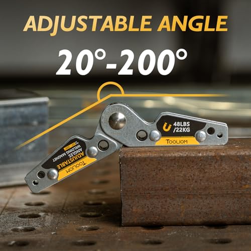TOOLIOM Adjustable Angle 20°-200° Welding Magnets,Magnetic Pull Force 48 LBs Welding Holder Welding Accessories - Image 4