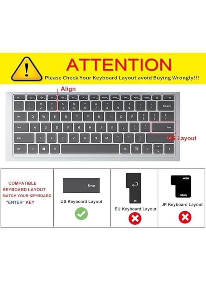 erorex Ultra Thin Keyboard Cover For Microsoft Surface Laptop Studio 2 2023 Surface Laptop Studio 14.4" 2022 2021 Surface Laptop Studio 14.4Inch Protector Skin Accessories Us Keyboard Layout - Image 2