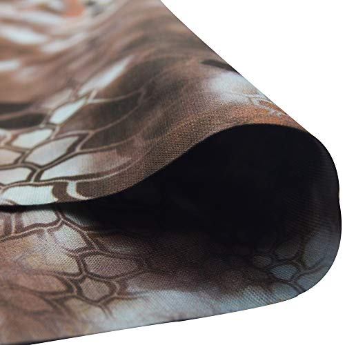 Obacle Face Mask for Sun Dust Wind Protection Breathable Seamless Face Mask Headband Bandana for Men Women Thin Neck Gaiter for Motorcycle Fishing Hunting Outdoor Sport (Python Skin Light Brown) - Image 5