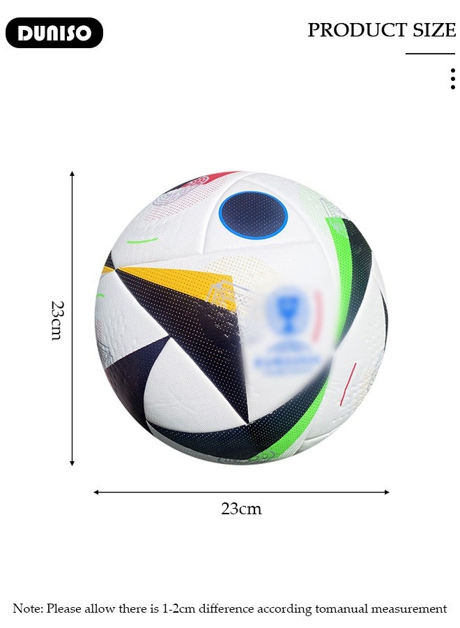 DUNISO Soccer Ball Size 5 High Quality Football For Training Playing Waterproof And Wear Resistant Football for Official Matches With Air Pump Net Bag And Ball Needles Indoor Outdoor Game Soccer Ball - Image 2