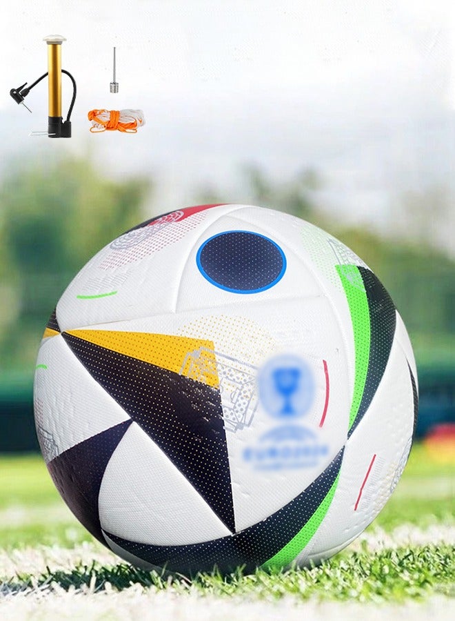 DUNISO Soccer Ball Size 5 High Quality Football For Training Playing Waterproof And Wear Resistant Football for Official Matches With Air Pump Net Bag And Ball Needles Indoor Outdoor Game Soccer Ball - Image 1