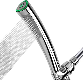 YOO.MEE YOO.MEE LED Thermometer Handheld Shower Heads, Water Powered Light to Display Fahrenheit, Special for Skin Showering,  - Image 1