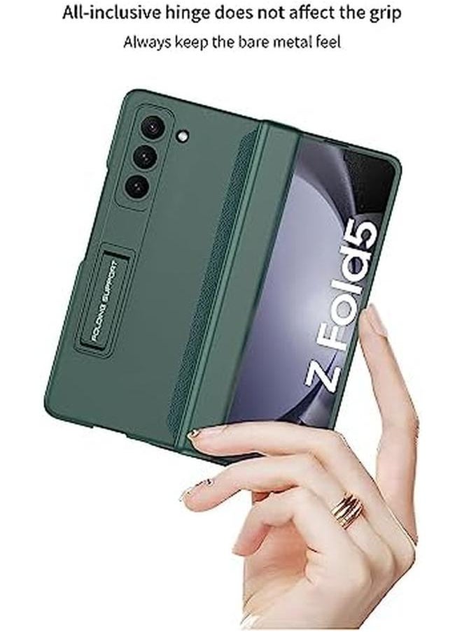 erorex - Compatible For Samsung Galaxy Z Fold 5 Case Hinge Coverage Protective Case With Built In Kickstand Pc Magnetic All Inclusive Shockproof Cover For Samsung Galaxy Z Fold 5 5G 2023 Gold - Image 1