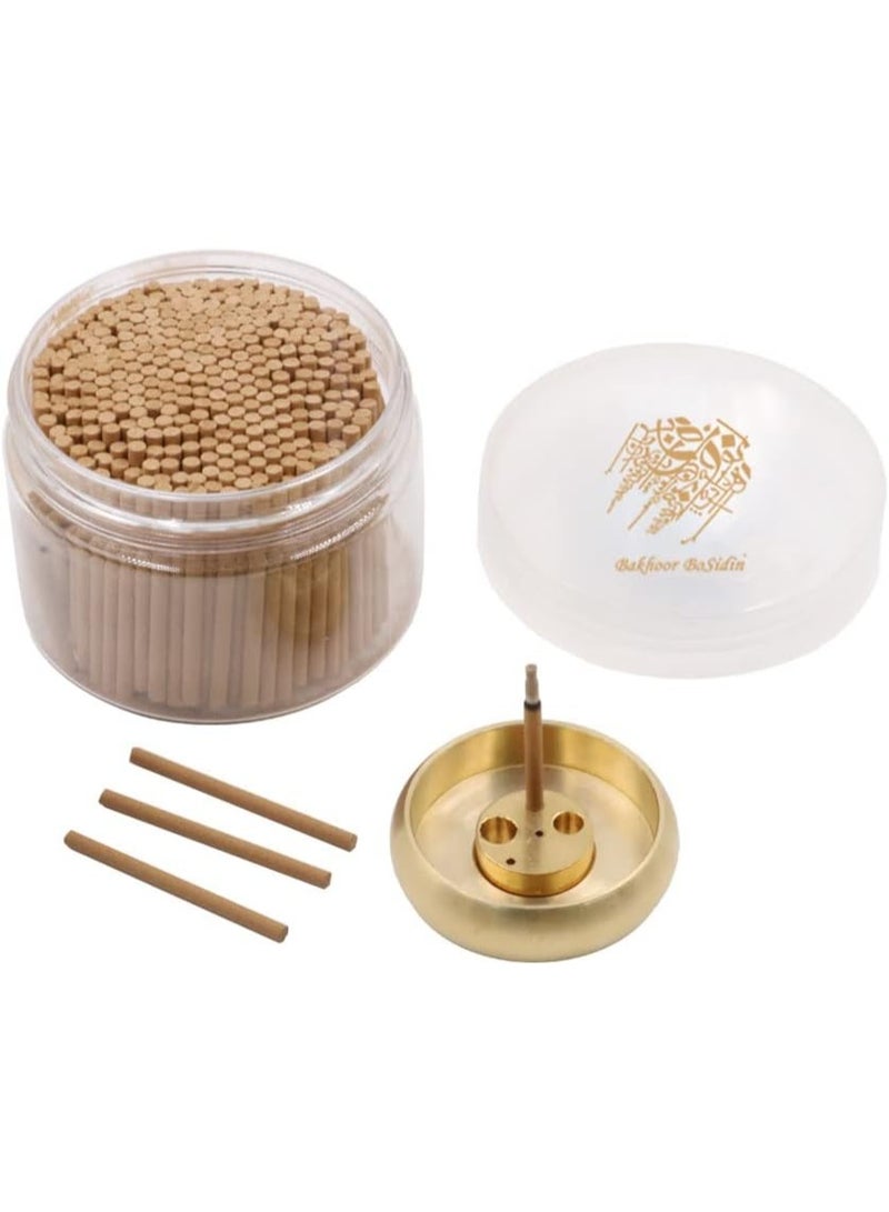Bakhoor BoSidin Bakhoor – Cambodian Oud Incense Sticks 3mm with Copper Stick Holder – A72 Max - Image 1