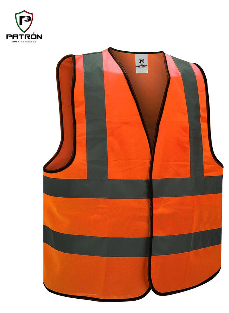 Patron High Quality Reflective With High Visibility Safety Vest For Men Women