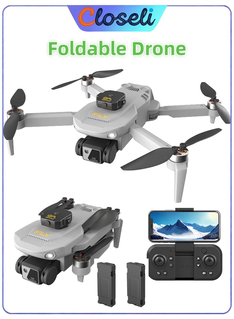 Closeli Foldable Camera Drone with 2 Batteries, Drone with Dual HD Cameras, RC Quadcopter,Rechargeable Controller, 360° Flips, Intelligent Obstacle Avoidance, Altitude Hold, Trajectory Flight,One-Key Takeoff/Landing, 3 Speed Control, Long Flight Time, App Control, Drone for Beginners - Image 1