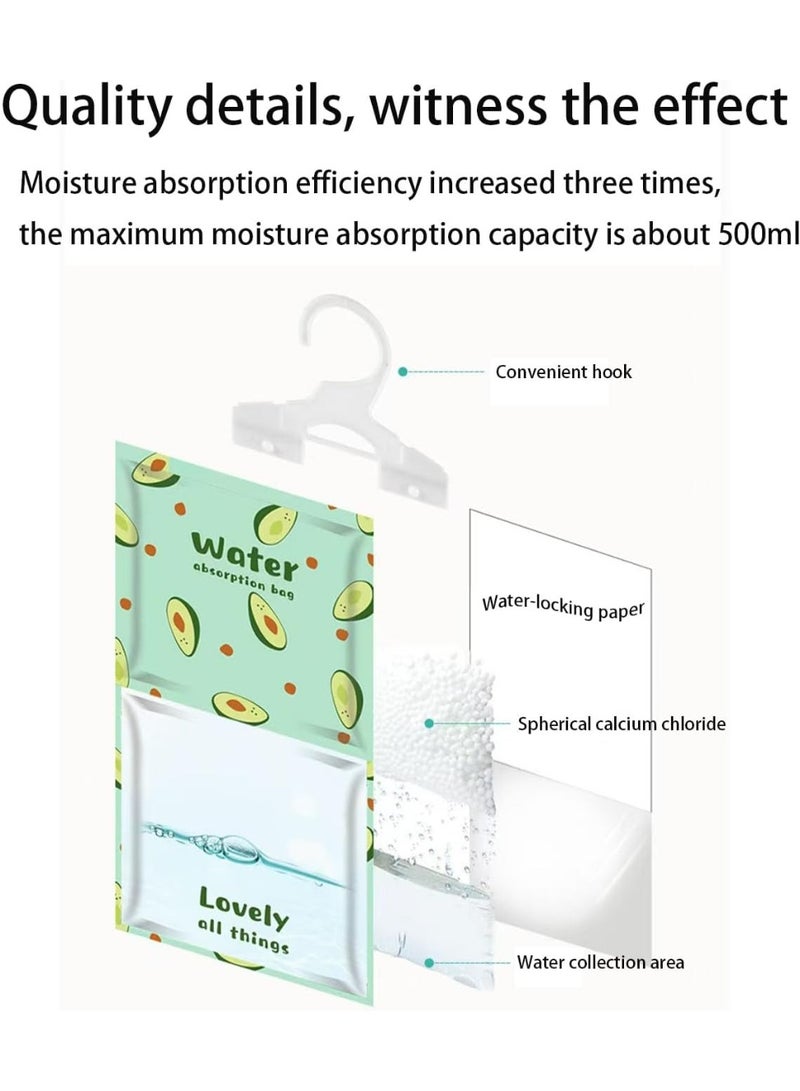Bukela 8 Pieces Dehumidifier Hanging Bags for Kitchen, Bathroom, Closet, Wardrobe Dehumidifier Bags (4 Colors) - Image 3