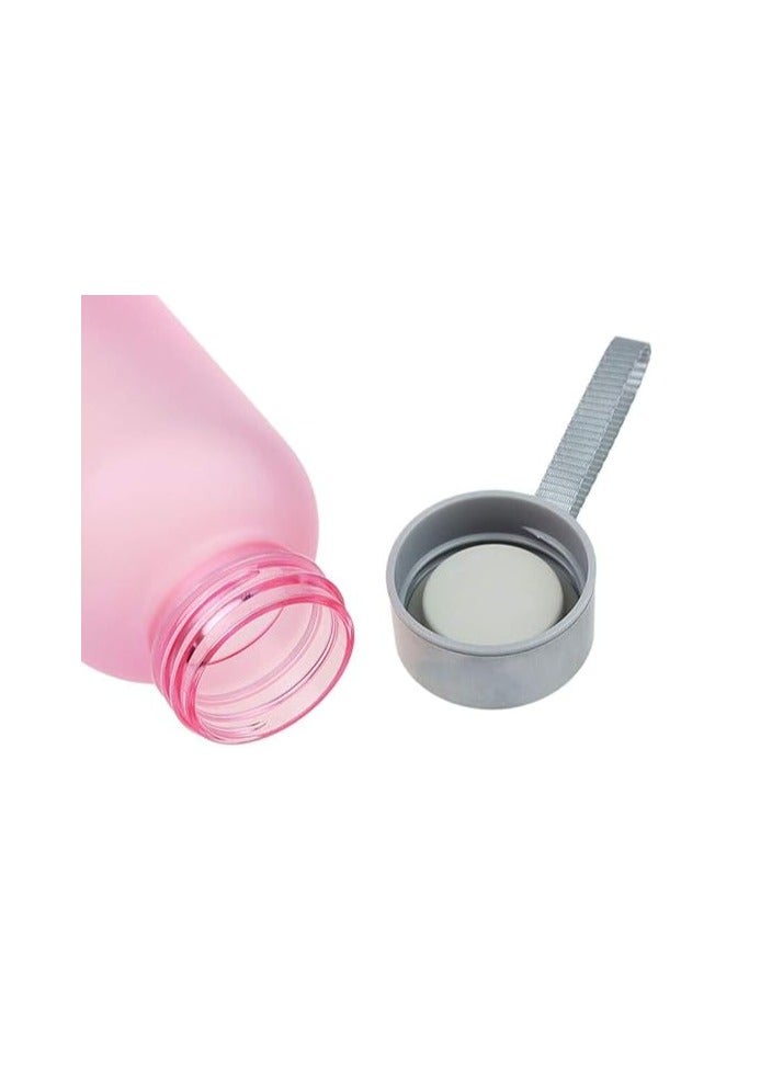 Spaceshoop 500ml BPA Free Plastic Water Bottle with Silver Lid Leakproof Water Bottle for Travel, Fitness, Outdoor Sports, Home, School, Gym, Yoga - Image 2