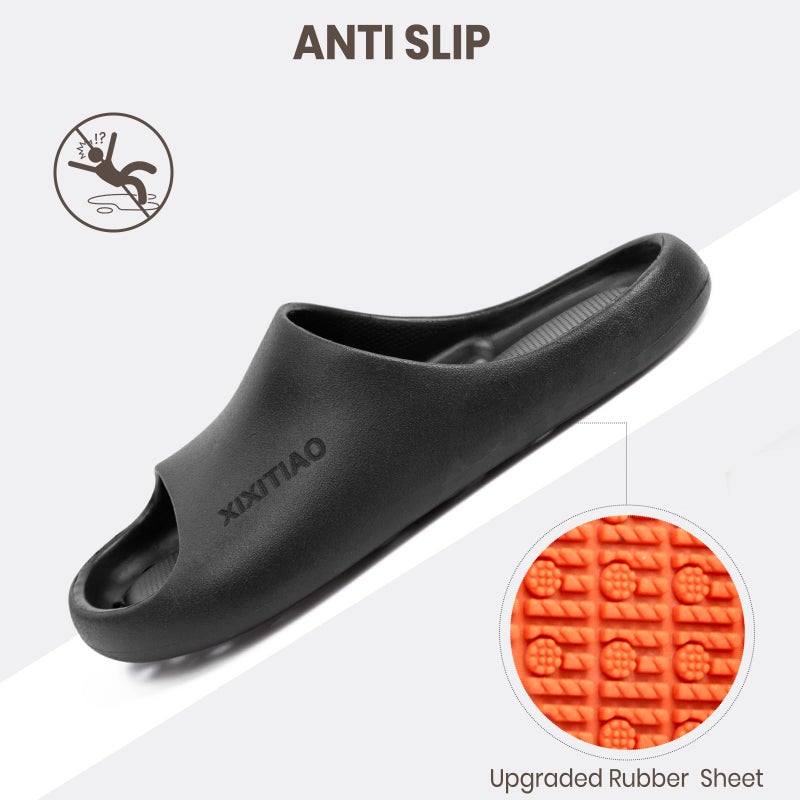XIXITIAO Shower Shoes for Women Men,Non-Slip Pool Slides,Quick Drying Shower Slippers,Lightweight Shower Sandals with Drain Holes for College Dorm, Beach, Bathroom & Gym - Image 3