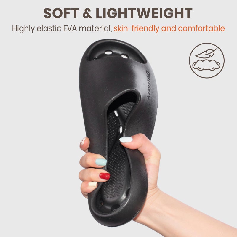 XIXITIAO Shower Shoes for Women Men,Non-Slip Pool Slides,Quick Drying Shower Slippers,Lightweight Shower Sandals with Drain Holes for College Dorm, Beach, Bathroom & Gym - Image 5