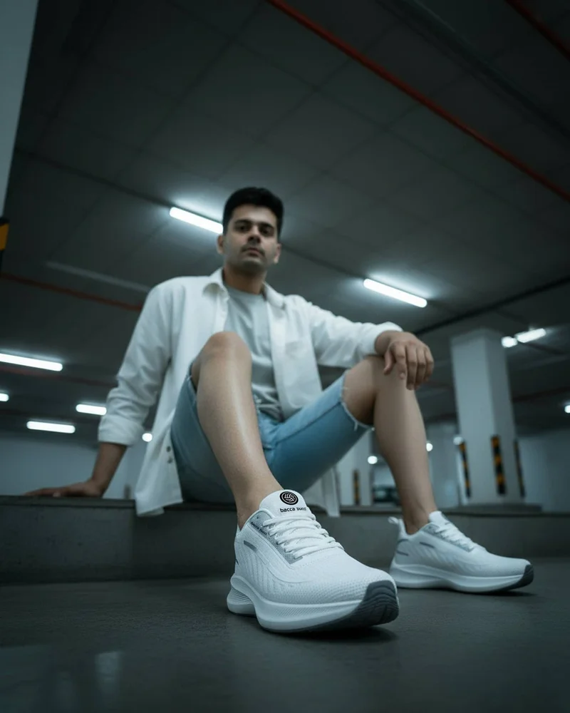 Bacca Bucci White Ironman Shoes for Running Walking and Training for Men | Best Price UAE
