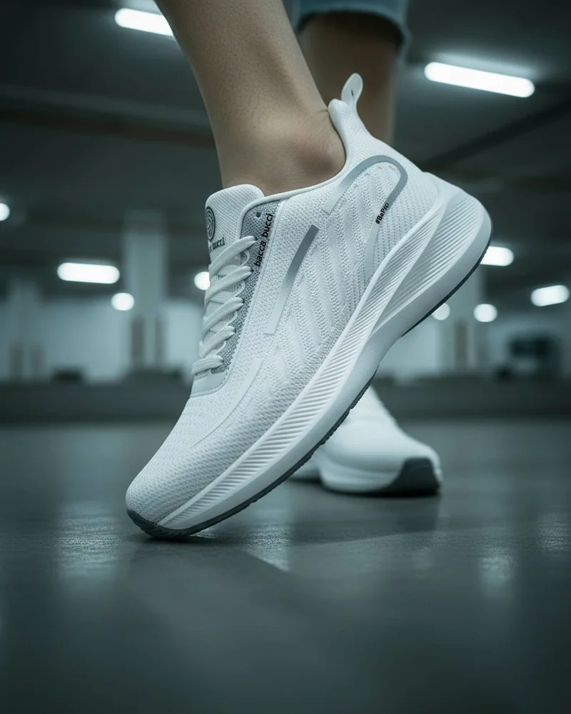 Bacca Bucci White Ironman Shoes for Running Walking and Training for Men | Best Price UAE