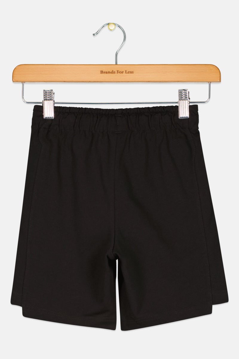 PUMA Kids Boy Drawstring Outdoor Short, Black  - Image 2
