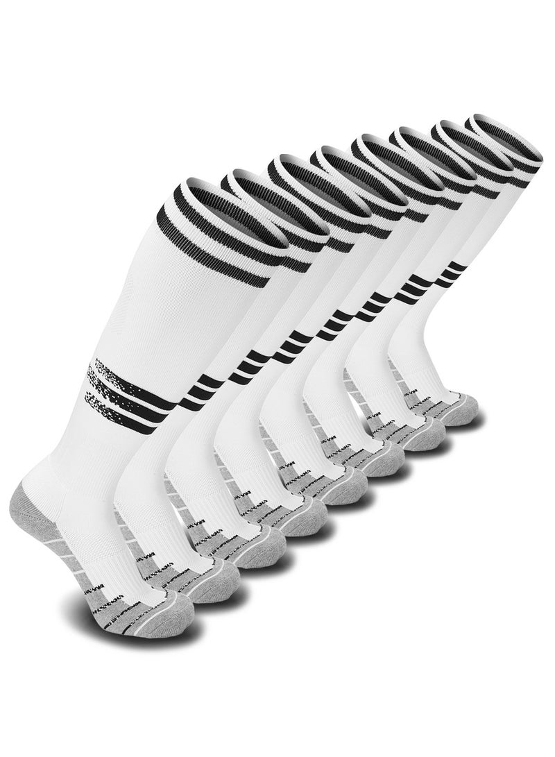 جناح السماء جوارب بيسبول رجالية وكرة قدم وكرة لينة وجوارب طويلة حتى الركبة للجنسين جوارب رياضية لكرة القدم 1/2/3/4 أزواج للشباب والبالغين والرجال والنساء - Image 1