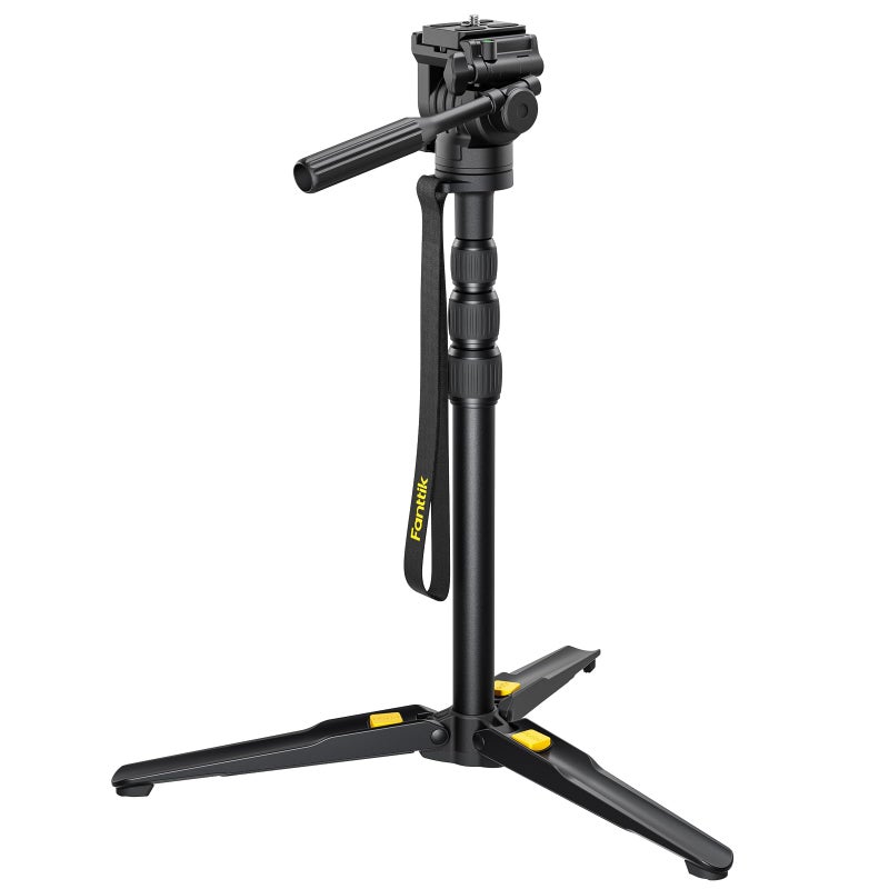 Fanttik DT10 Pro Laser Level Tripod, 2.2 Lbs Lightweight, 360Â° Flexible Pan Head, Quick Release Plate with 1/4"-20 Thread Mount, for Measurement Tools - Image 1
