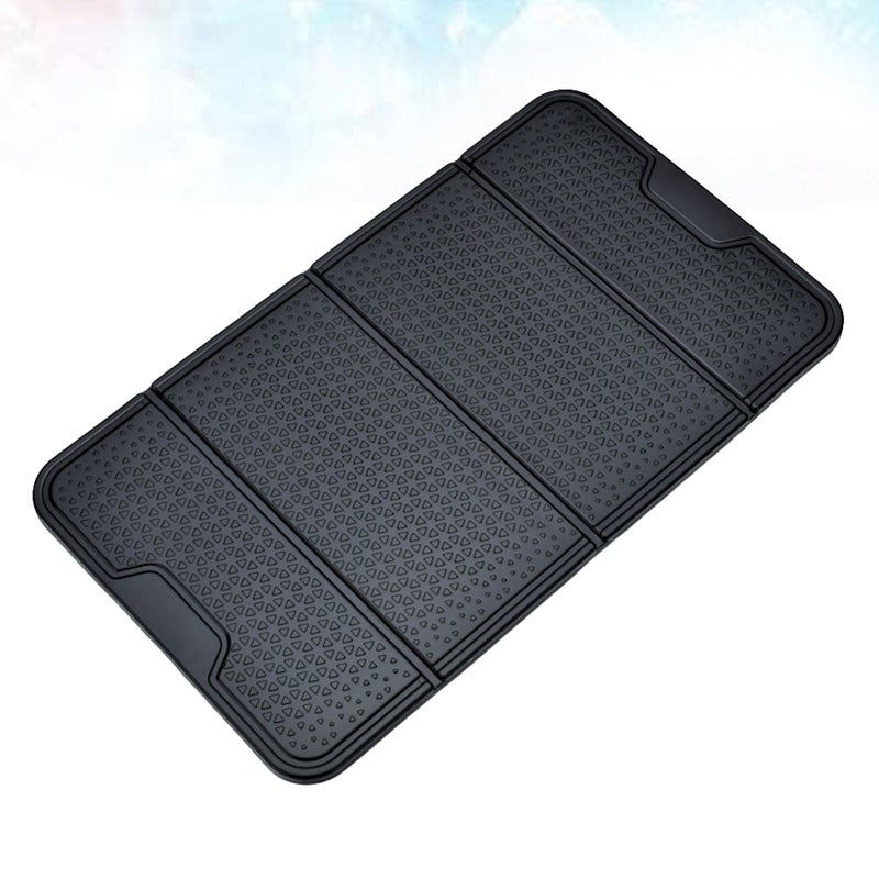 2pcs Foldable Mobile Phone Bracket Cushion Anti-skid Pad for Vehicle Car Auto (Black) - Image 4