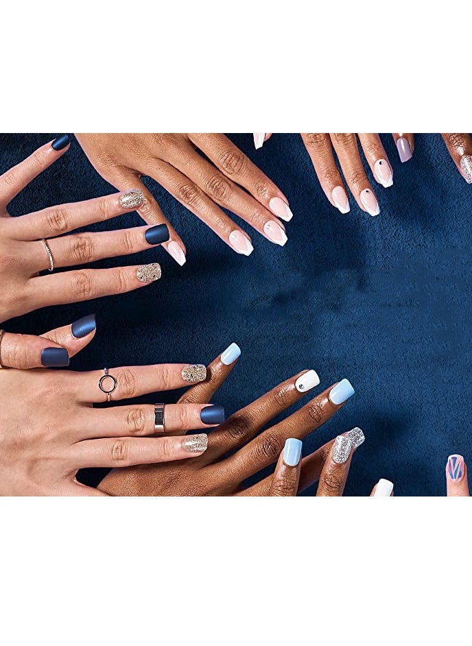 24-Piece Short Square Press-on Toenails:Acrylic Fake Nails ,toe fake nails for Seamless Fit