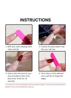 SYNSYB 24-Piece Short Square Press-on Toenails:Acrylic Fake Nails ,toe fake nails for Seamless Fit  - Image 5