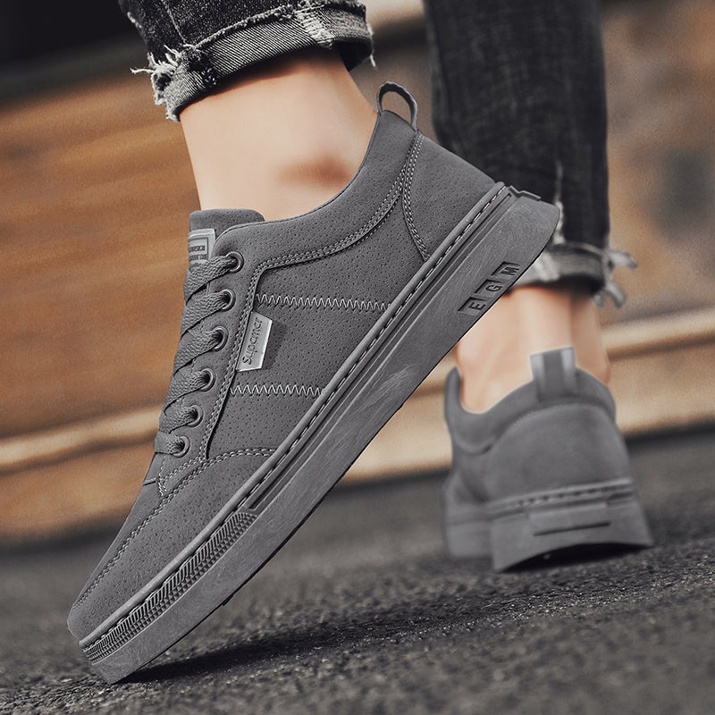 Work Men'S Shoes, Work Safety Shoes, Winter Casual Sneakers, Leather Trendy Shoes, Spring - Image 4