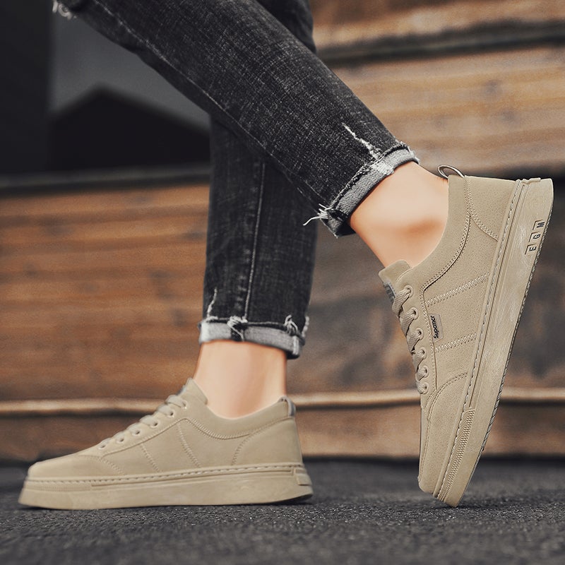 Work Men'S Shoes, Work Safety Shoes, Winter Casual Sneakers, Leather Trendy Shoes, Spring - Image 3
