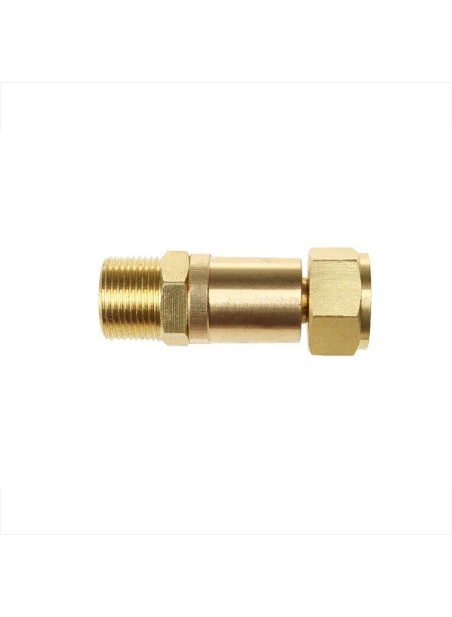 NUZAMAS Pressure Washer Hose Swivel Adaptor, Free Kinking Connector, Solid Brass Made, M22 Inlet Outlet Connection  - Image 1