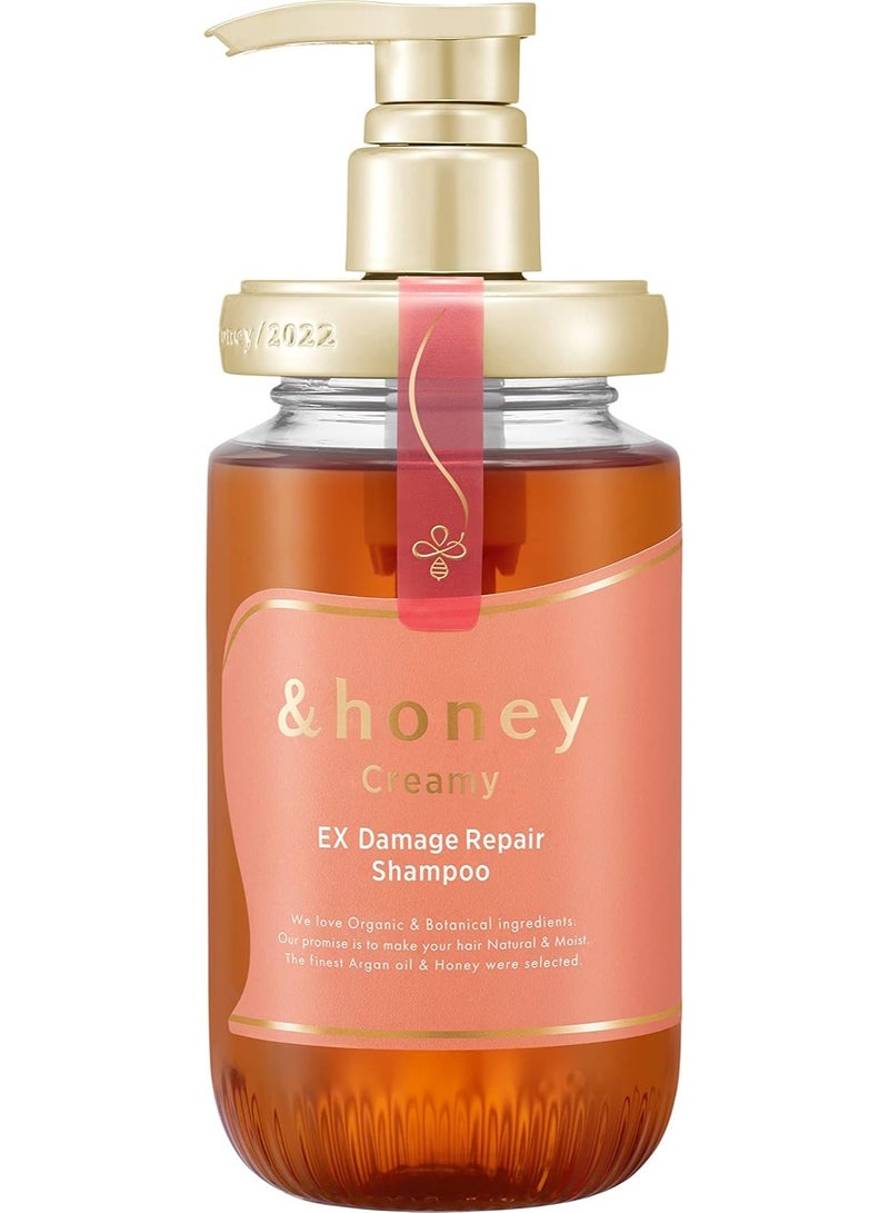 &Honey Damage Repair Shampoo Rich Honey Beauty for Damaged Hair 440ml - Image 1