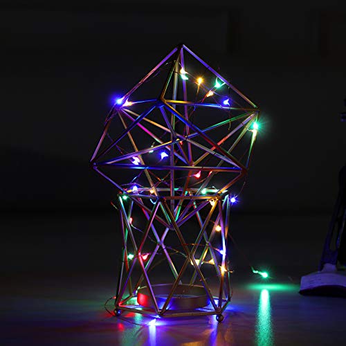 Ariceleo Led Fairy Lights Battery Operated, 2 Packs Mini Battery Powered Copper Wire Starry Fairy Lights for Bedroom, Christmas, Parties, Wedding, Centerpiece, Decoration (5m/16ft Multi-Colored) - Image 4