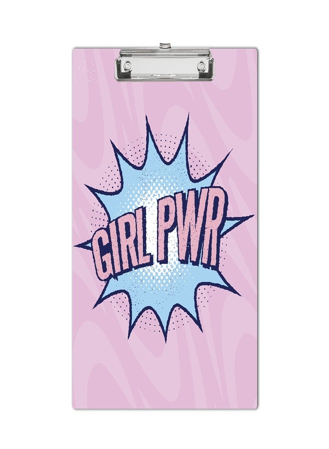 Plan To Gift Wooden Clipboard Writing Pad | Exam Board for Kids Students | Wood Exam Pad | Examination Writing Pad | Clip Board for Girls| Clip Board for Boys (Girl Power) - Image 1