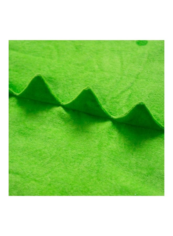 NIBEMINENT Cartoon Animal Shape Bath Towel Green/White 115X60cm - Image 4