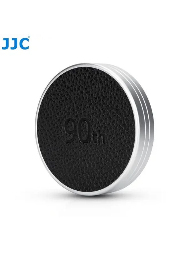 Black Silver Retro Lens Cap for Fujifilm Instax Mini EVO Anti Dust Aluminum Camera Cover - Image 1