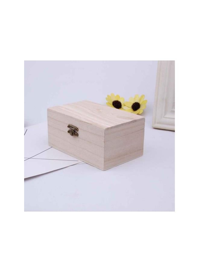 klarako 3 Pcs Unfinished Wooden Box Vintage Rectangle Lock Storage Box Decorative Container DIY Graffiti Paint Your Own Home Adults Kids Craft Supplies  - Image 4