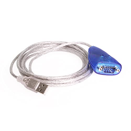 USBGear® USB to RS232 Serial Adapter - 6ft USB to DB9 Cable with Status LEDs, FTDI Chip, Cross-Platform Compatible - Image 3