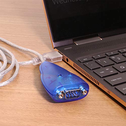 USBGear® USB to RS232 Serial Adapter - 6ft USB to DB9 Cable with Status LEDs, FTDI Chip, Cross-Platform Compatible - Image 5