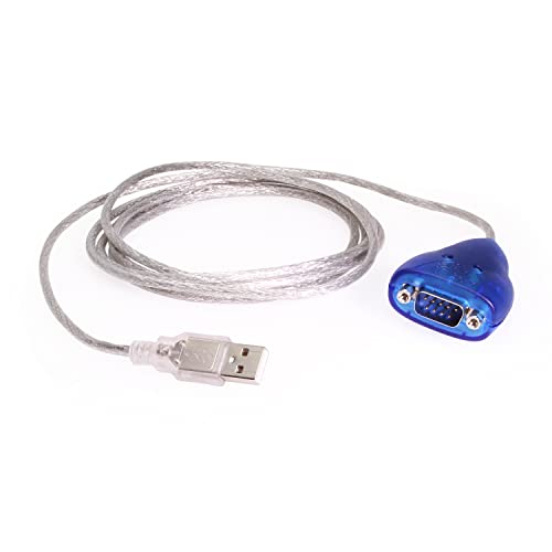 USBGear® USB to RS232 Serial Adapter - 6ft USB to DB9 Cable with Status LEDs, FTDI Chip, Cross-Platform Compatible - Image 2