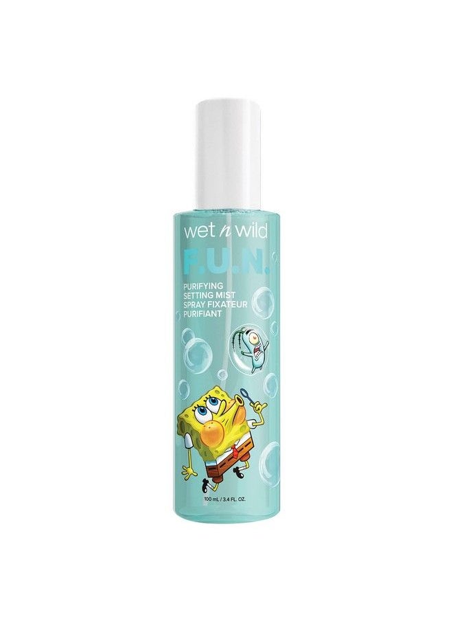 Wet N Wild Purifying Setting Mist Spongebob Squarepants Makeup Face Cleanser Setting Spray Face Moisturizer (1114231) F.U.N. 3.4 Fl Oz  - Image 2