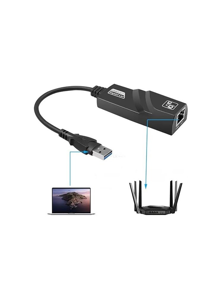 InstallerCCTV USB to Ethernet Adapter 3.0, adds Network connectivity to Computer with USB Port, 10/100/1000 Gigabit Ethernet Converter LAN Wired USB Network Adapter for MacBook, iMac Pro, Chromebook - Image 4