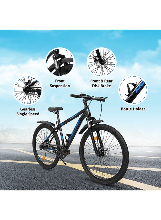 ENDLESS  27.5" Mountain Bike for Adults | High Carbon Steel 19" Frame, Disc Brakes, Suspension MTB with Front & Rear Mudguards, Adjustable Seat, 2.135" All-Terrain Tires – Perfect for Men & Women  - Image 2