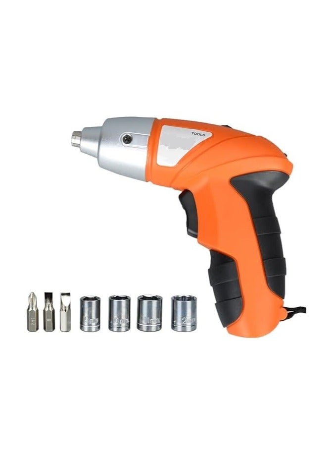Rechargeable Electric Screwdriver | Cordless Screwdriver with Light | 3.6V 1300mAh Li-ion Dual LED Palm-Sized Screw Gun - Image 1