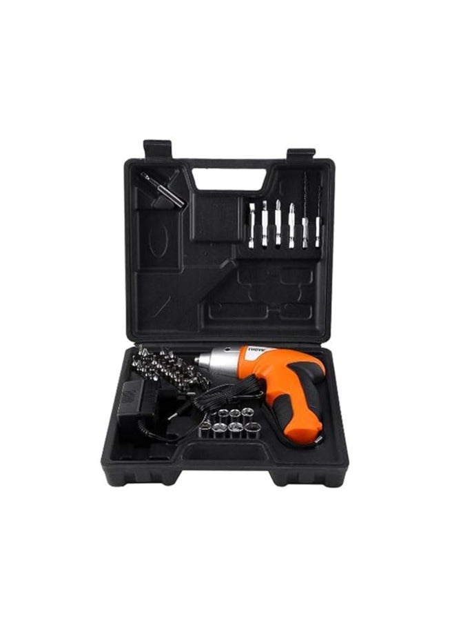 Rechargeable Electric Screwdriver | Cordless Screwdriver with Light | 3.6V 1300mAh Li-ion Dual LED Palm-Sized Screw Gun - Image 2