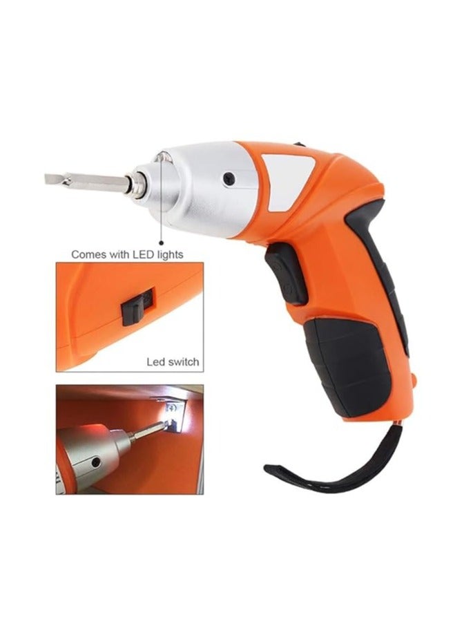 Rechargeable Electric Screwdriver | Cordless Screwdriver with Light | 3.6V 1300mAh Li-ion Dual LED Palm-Sized Screw Gun - Image 3