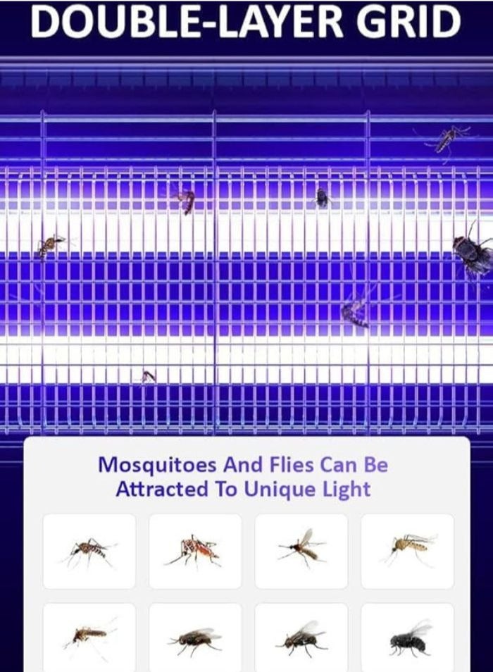 LED Mosquito Insect Killer Lamp ES-VY10 - 10W, Insect Trap with UV Light, 220-240V