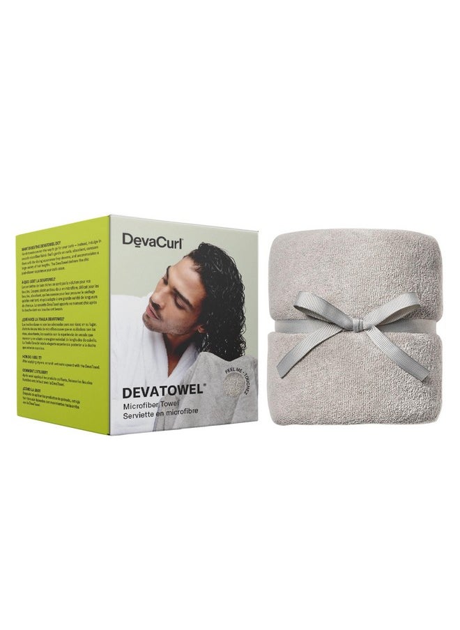 DevaCurl DevaCurl Microfiber Anti-Frizz Hair Towel | Gently Dries | Gray  - Image 1