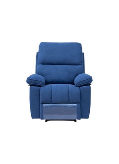 DANUBE HOME Mendoza 1 Seater Fabric Recliner Relaxing Chair Modern Design One Seat Sofas Comfortable Living Room Furniture L 94 x W 95 x H 103 cm Blue  - Image 2