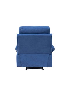 DANUBE HOME Mendoza 1 Seater Fabric Recliner Relaxing Chair Modern Design One Seat Sofas Comfortable Living Room Furniture L 94 x W 95 x H 103 cm Blue  - Image 5
