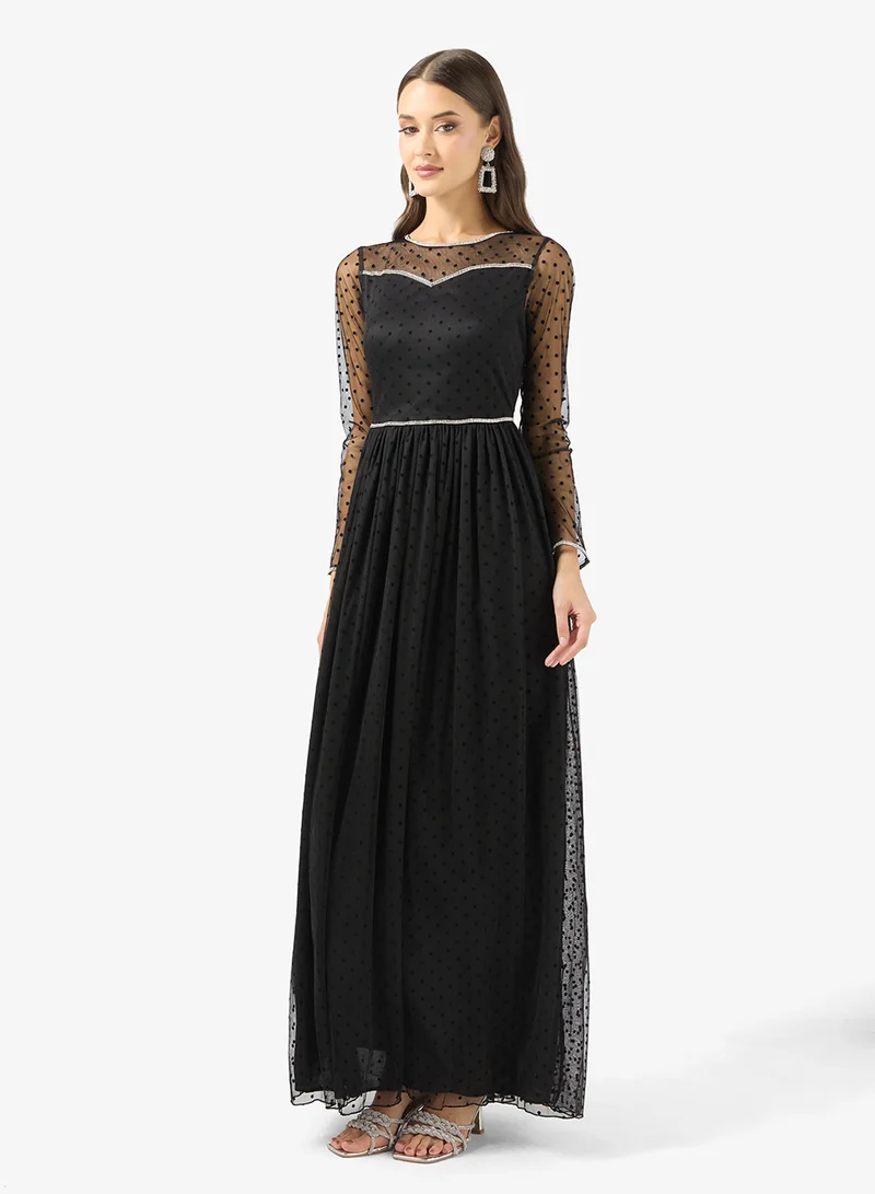 Polka Dot Maxi Dress